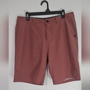 Quiksilver Men's Brick Red Flat Front Shorts